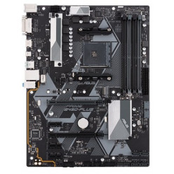 ASUS PRIME B450-PLUS, Socket AM4, AMD B450, Dual 4xDDR4-4400, APU AMD graphics, DVI, HDMI, 2xPCIe X16, 6xSATA3, RAID, 1xM.2, 3xPCIe x1, ALC887 HDA, GbE LAN, 2xUSB3.2 Gen 2,  1xUSB-C 3.2, 4xUSB3.2, Aura Sync RGB, 5X Protection III, ATX